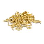Gold Plated Base Metal Wave Spacer Beads Approx 31x11mm - 25pcs 