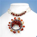 Champagne Gold Plated Copper Wire, Chips & Nuggets, Carnelian & Red Jasper Project With Downloadable