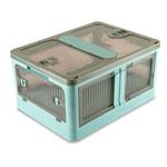Sewing Online Folding Plastic Storage Box Blue 98L