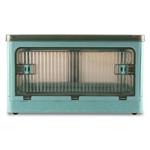 Sewing Online Folding Plastic Storage Box Blue 98L