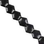 240cts Black Obsidian Fancy Hexagon Approx 15x16mm, 38cm 