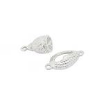 925 Sterling Silver Tassel Cap with Sea Shell Connector, Aprrox 17x8mm