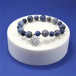 210cts Dumortierite Quartz Smooth Round Approx 10mm 28cm Strands 