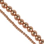 Rose Gold Plated 925 Sterling Silver Spacer Beads, Approx 5mm 18cm Strand & Approx 2mm 20cm Strand