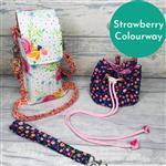 Living in Loveliness Fabulously Fast Fat Quarter Fun Issue 13 Sew Out and About; 4 x Riley Blake FQs Strawberry 
