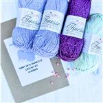 Adventures in Crafting Lavender Sunny Days Crochet Shawlette Kit