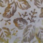 Stamped Leafy Golden Batiks 0.5m