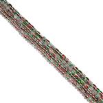Mystic Aura Quartz Bundle Green and Red, Silver Seed Bead Project With Instructions By Claire Macdonald