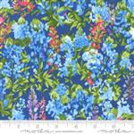 Moda Wildflowers Bluebonnets Florals Bluebonnet Fabric 0.5m