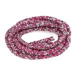6mm Pink & Silver Resin diamond tube (2m/pack)