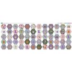 Gardening Hexie Panel Fabric Panel (140 x 55cm)