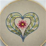 Helen McCook - 'Hearts & Flowers' Surface Embroidery Kit