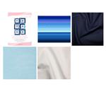 The Crafty Co Blues Flourishing Flowers Applique Quilt Topper Quilt Kit: Pattern, Fabric Panel & Fabric (3m)