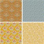 Suzie Duncan Yellow Tilda Dresden Ruler Tote Bag Kit: Instructions, Fabric (1m) & FQs (4pcs)