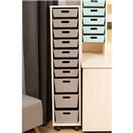  Storage4Crafts - Instow 130 Storage Tower with Trays - Oak Or Vanilla 