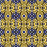Nathalie Lete Folk Heart Windows Gilded Fabric 0.5m