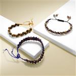 Yellow & Blue Round & Faceted Tigers Eye Bundle With Downloadable Instructions By Mark Smith