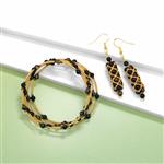 Yellow & Blue Round & Faceted Tigers Eye Bundle With Downloadable Instructions By Mark Smith