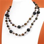 Yellow & Blue Round & Faceted Tigers Eye Bundle With Downloadable Instructions By Mark Smith