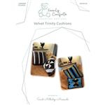 Family Comforts Pink & Gold Velvet Trinity Cushions Kit: Instructions & Fabric (2m)