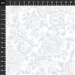 Touch of White V Roses Extra Wide Fabric 0.5 (274cm)