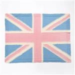 Wool Couture Union Jack Blanket Pastel Knitting Kit. With Free Knitting Needles Worth £8