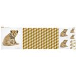 Pollyanna Pickering Lion Cub Cushion Fabric Panel (140 x 44cm)