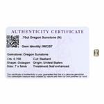 0.7cts Oregon Sunstone 7x5mm Octagon  (N)