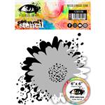 Visible Image Flower Ink Stencil