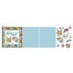 The Crafty Witches Spring Showers Square Cushion Fabric Panel (140 x 45cm)