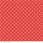 Riley Blake You & Me Collection Hearts Grid Red Fabric 0.5m 