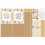 The Crafty Witches Bountiful Bouquet Tote Bag Fabric Panel (140 x 92cm)