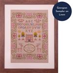 The Cross Stitch Guild Georgian Sampler on Linen