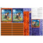 Debbi Moore Halloween Tote Witch Fabric Panel (140cm x 95cm)