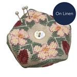 Cross Stitch Guild May Biscornu - Tulip and Blossom on Linen
