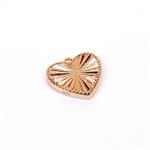 Rose Gold Plated 925 Sterling Silver Heart Pendant Approx 16mm