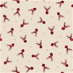 Lewis & Irene Small Things Celtic Inspired Collection Stag Cream Fabric 0.5m