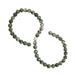 190cts Moss Agate Plain Round, Approx 8mm, 37cm Strands