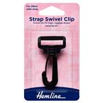 Black Swivel Clip 25mm (1Piece)
