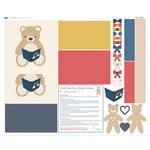 Family Comforts Over the Rainbow Teddy Book Cushion Panel (140cm x117cm)