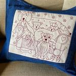 Mandy Shaw Calico Dogs Cushion Kit
