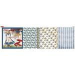 Debbi Moore Designs Journey to Wonderland Alice Cushion  Blue Fabric Panel  (140 x 45cm)
