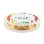 10m Champagne Gold Coloured Silver Plated Copper Wire 1.0mm