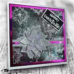 Visible Image Poinsettia Grunge Co-ordinating Dies
