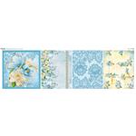 Debbi Moore Designs Magnolia Dreams Cushion Blue Magnolias Fabric Panel (140 x 44cm)