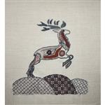 Helen McCook - 'Leaping Stag’ Jacobean Crewel kit