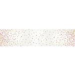 Moda I Heart Ombre Off White Metallic Fabric 0.5m