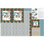 The Crafty Witches Spring Showers Tote Bag Fabric Panel (140 x 92cm)