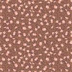 Lewis & Irene Hannah's Ditsy Floral on Chocolate Fabric 0.5m