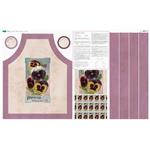 Farmers Market Collection Pansies Apron Fabric Panel (140 x 87cm)
